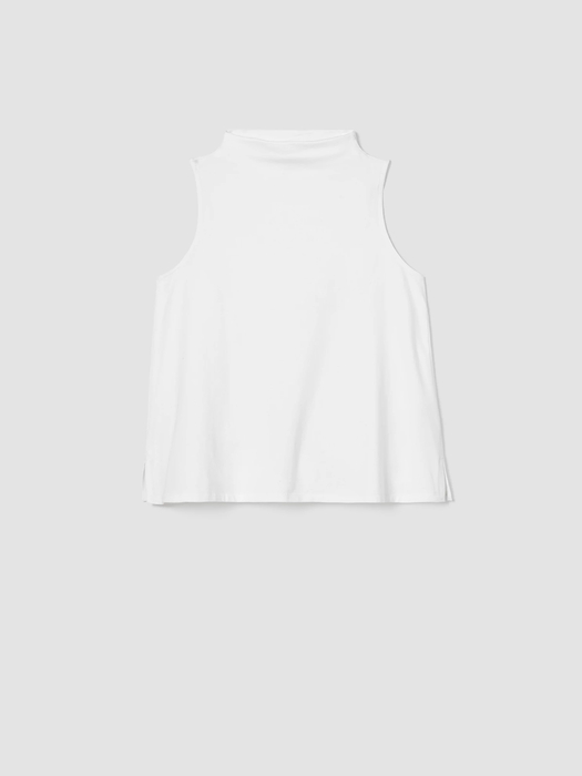 Traceable Cotton Jersey Funnel Neck Tank