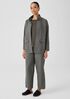 Cotton Hemp Stretch Stand Collar Jacket