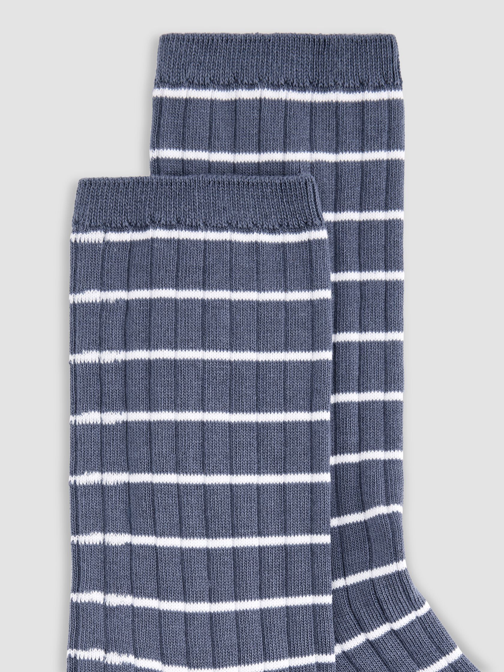 Striped Rib Trouser Sock