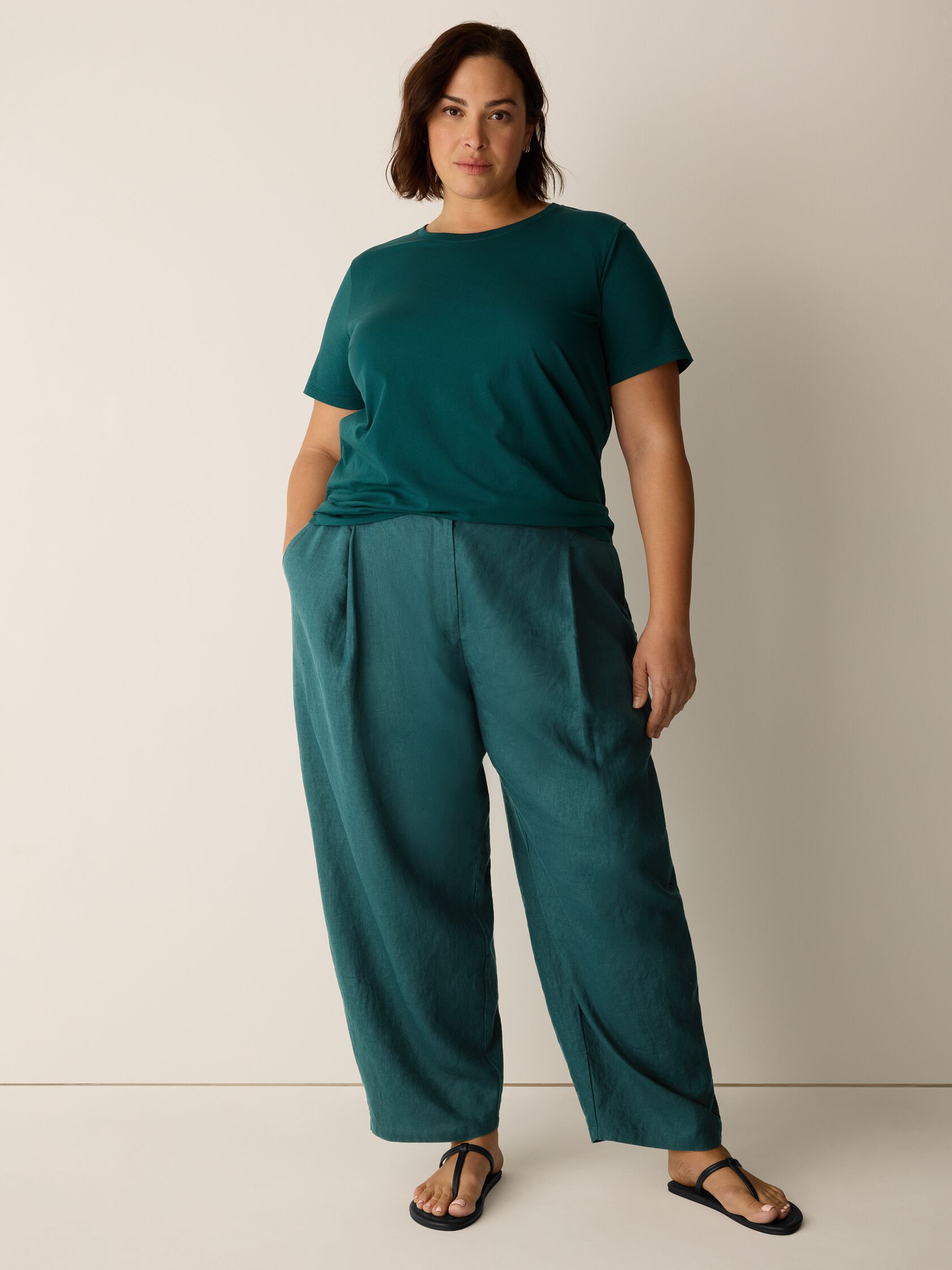 Organic Pima Cotton Jersey Round Neck Tee