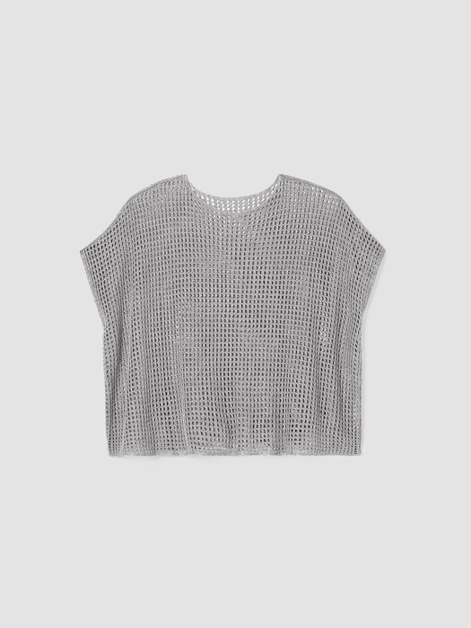 Organic Linen Délavé Bateau Neck Top