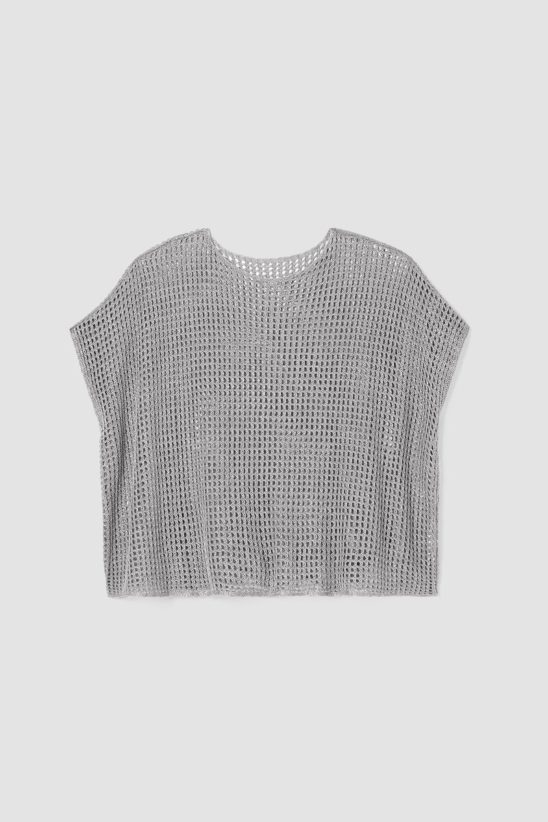 Organic Linen Délavé Bateau Neck Top Organic Linen Délavé Bateau Neck Top