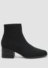 Paron Crepe Stretch Wedge Bootie