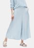 Washed Silk Organic Cotton Culotte Pant