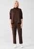 Cozy Brushed Terry Hug Funnel Neck Box-Top