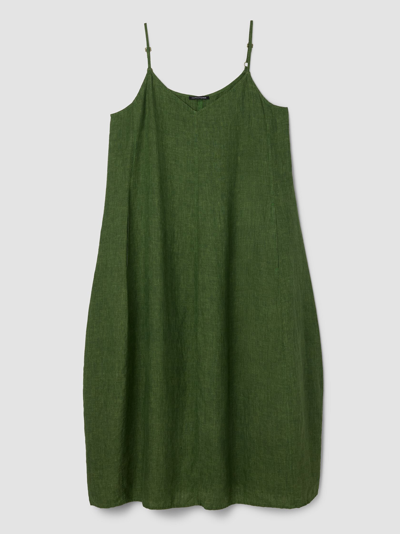 Washed Organic Linen D&eacute;lav&eacute; Lantern Dress