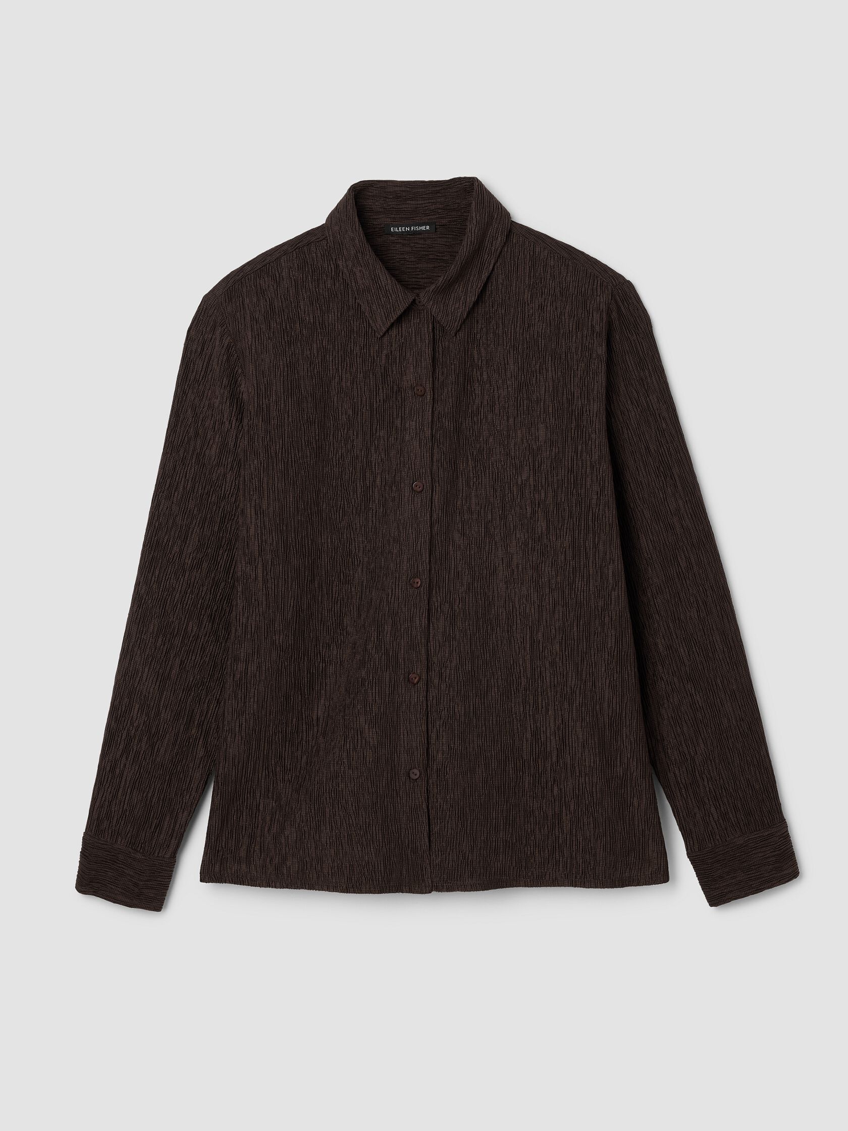 Woven Pliss&eacute; Classic Collar Shirt