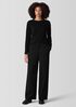 Washable Flex Ponte Wide Trouser Pant