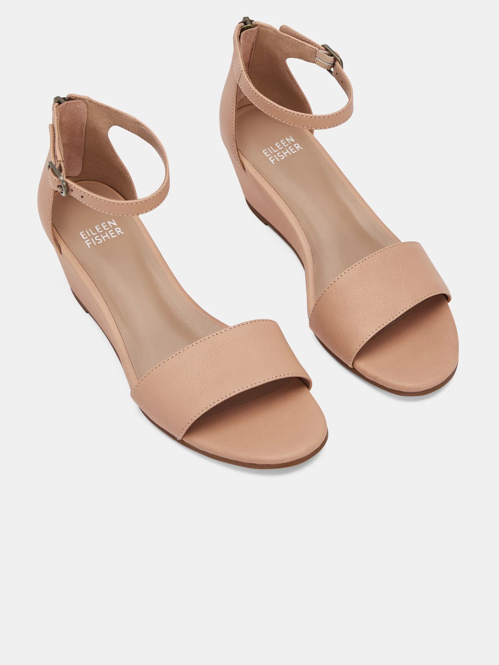 Mara Tumbled Leather Wedge Sandal