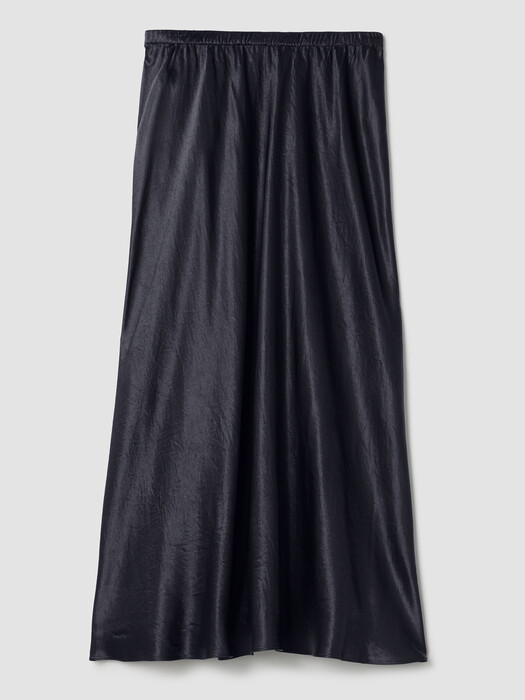 Textured Satin Slip Skirt
