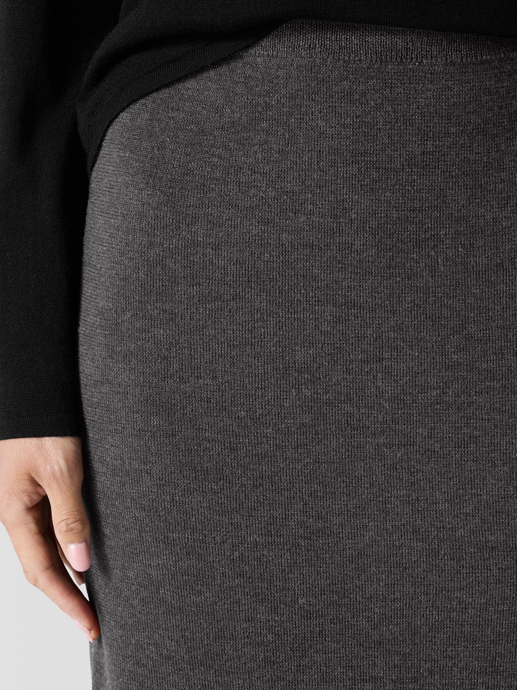 Merino Mini Skirt in Regenerative Wool