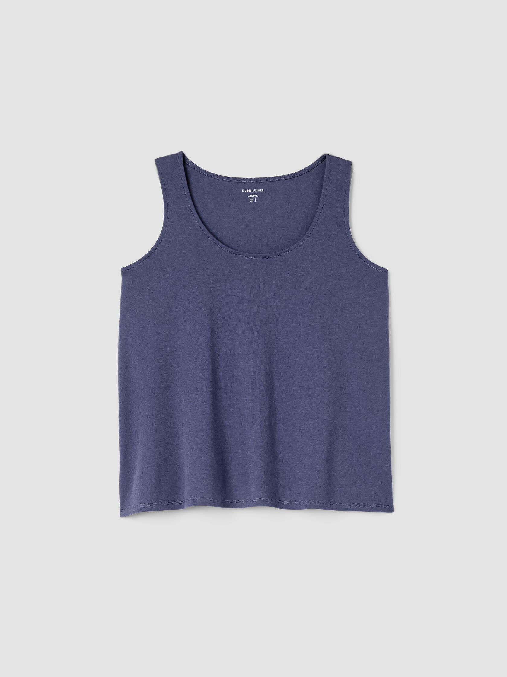Organic Cotton Interlock U-Neck Sleep Tank