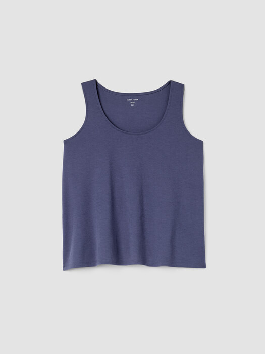 Organic Cotton Interlock U-Neck Sleep Tank