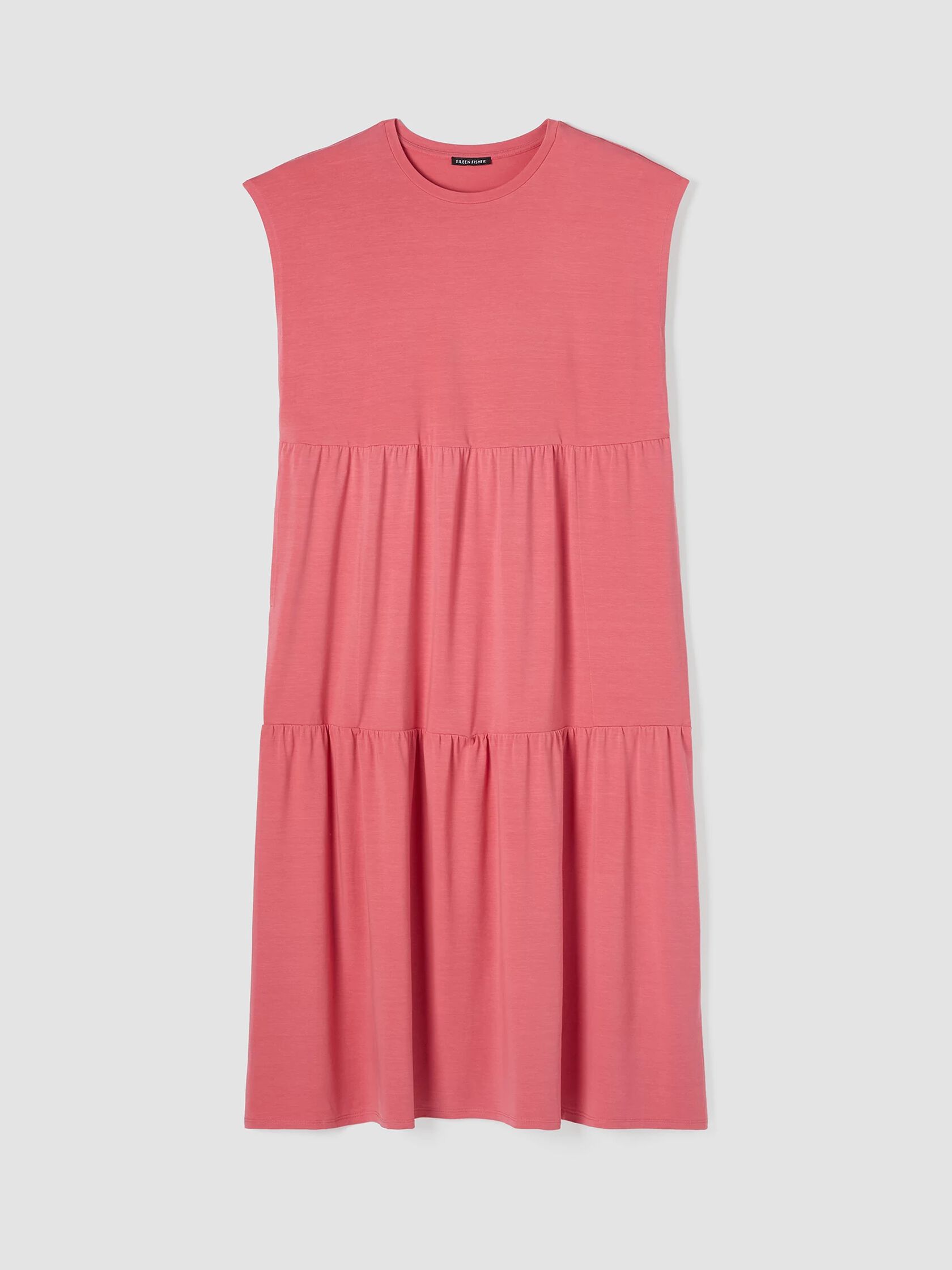 Stretch Jersey Knit Tiered Dress