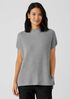 Peruvian Organic Cotton Blend Funnel Neck Top