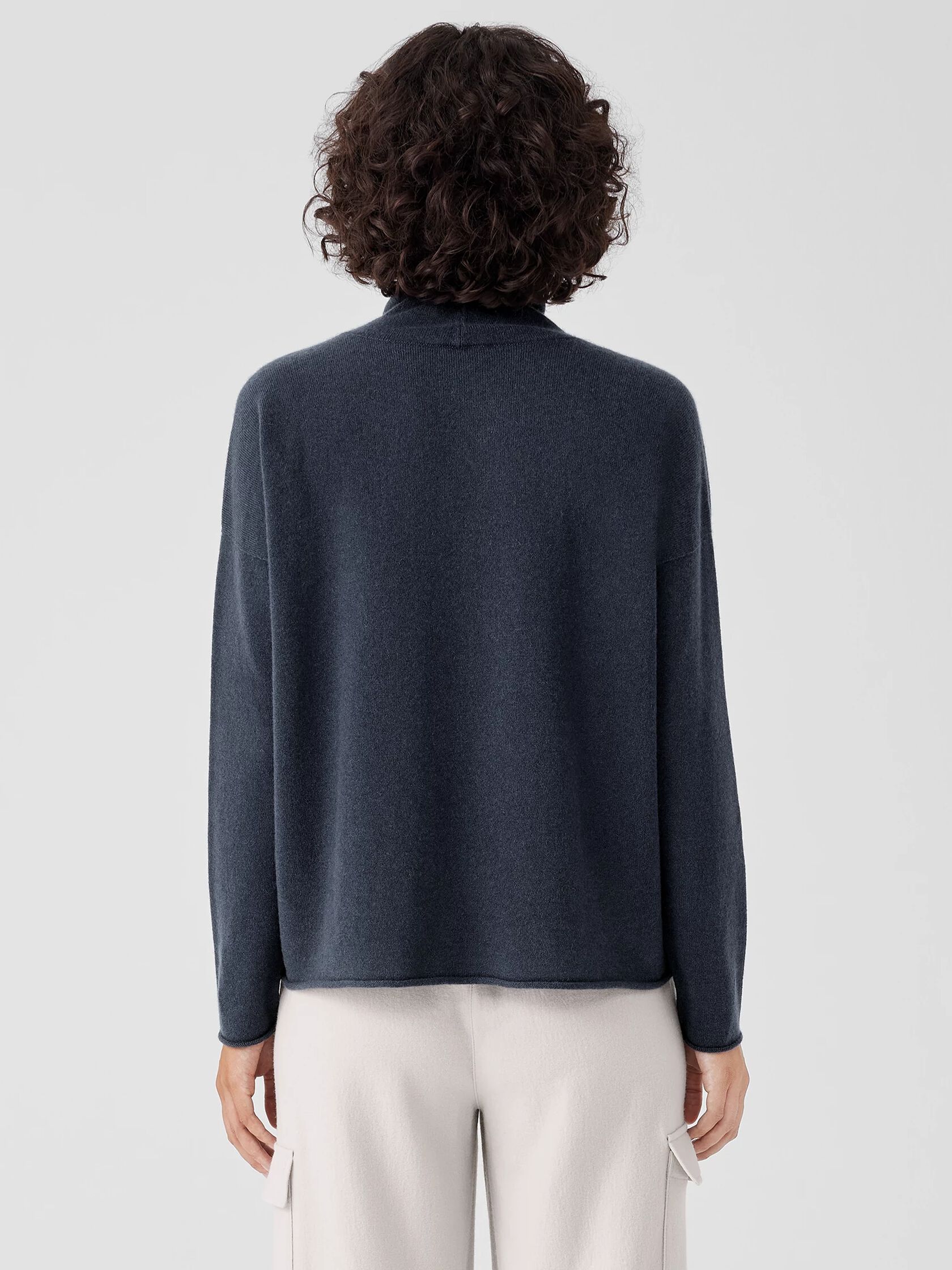 Italian Cashmere Turtleneck Top
