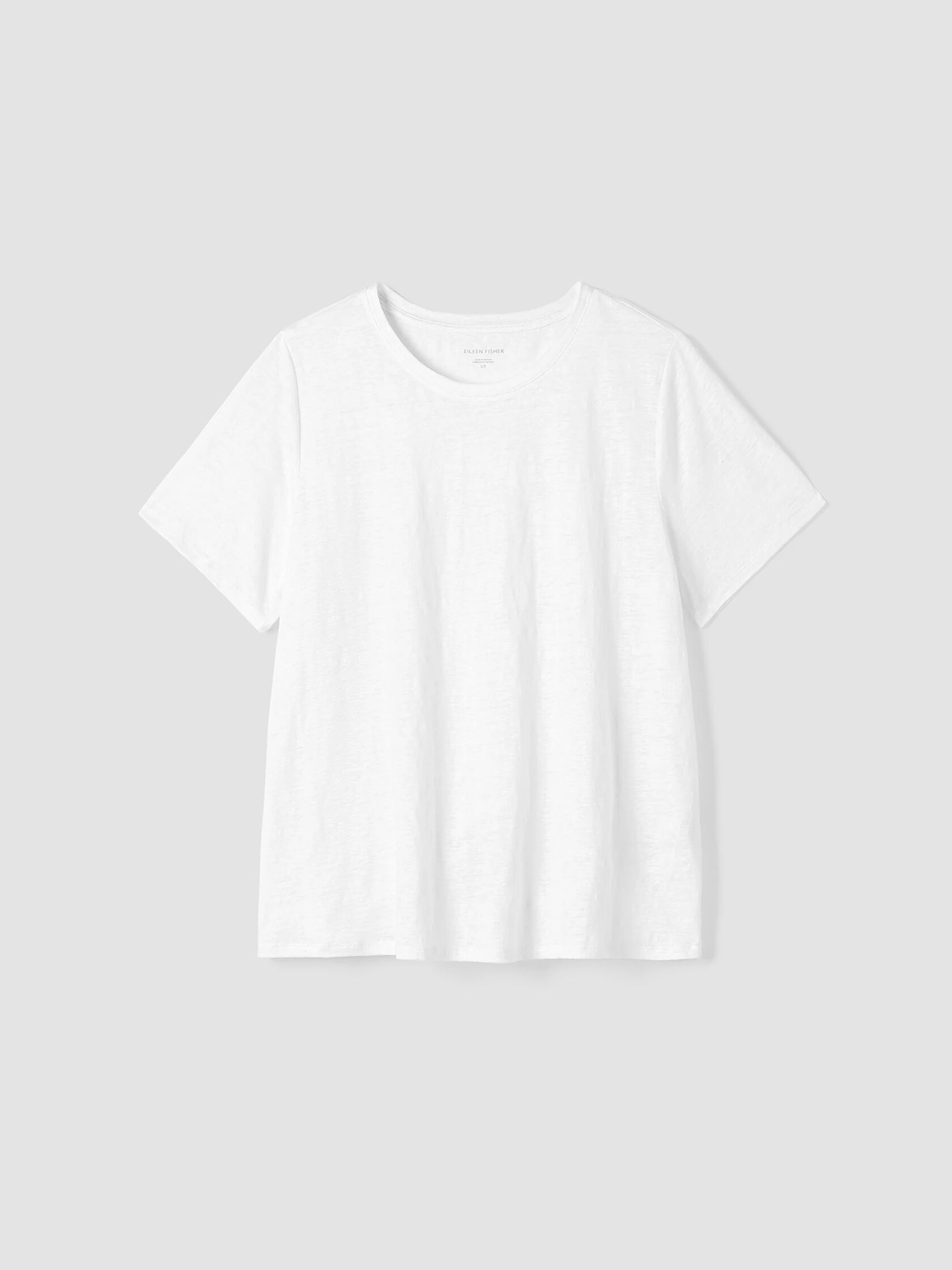 Organic Linen Jersey Crew Neck Tee