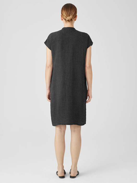 Puckered Organic Linen Shirtdress | EILEEN FISHER