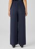 Silk Double Crepe Wide-Leg Pant