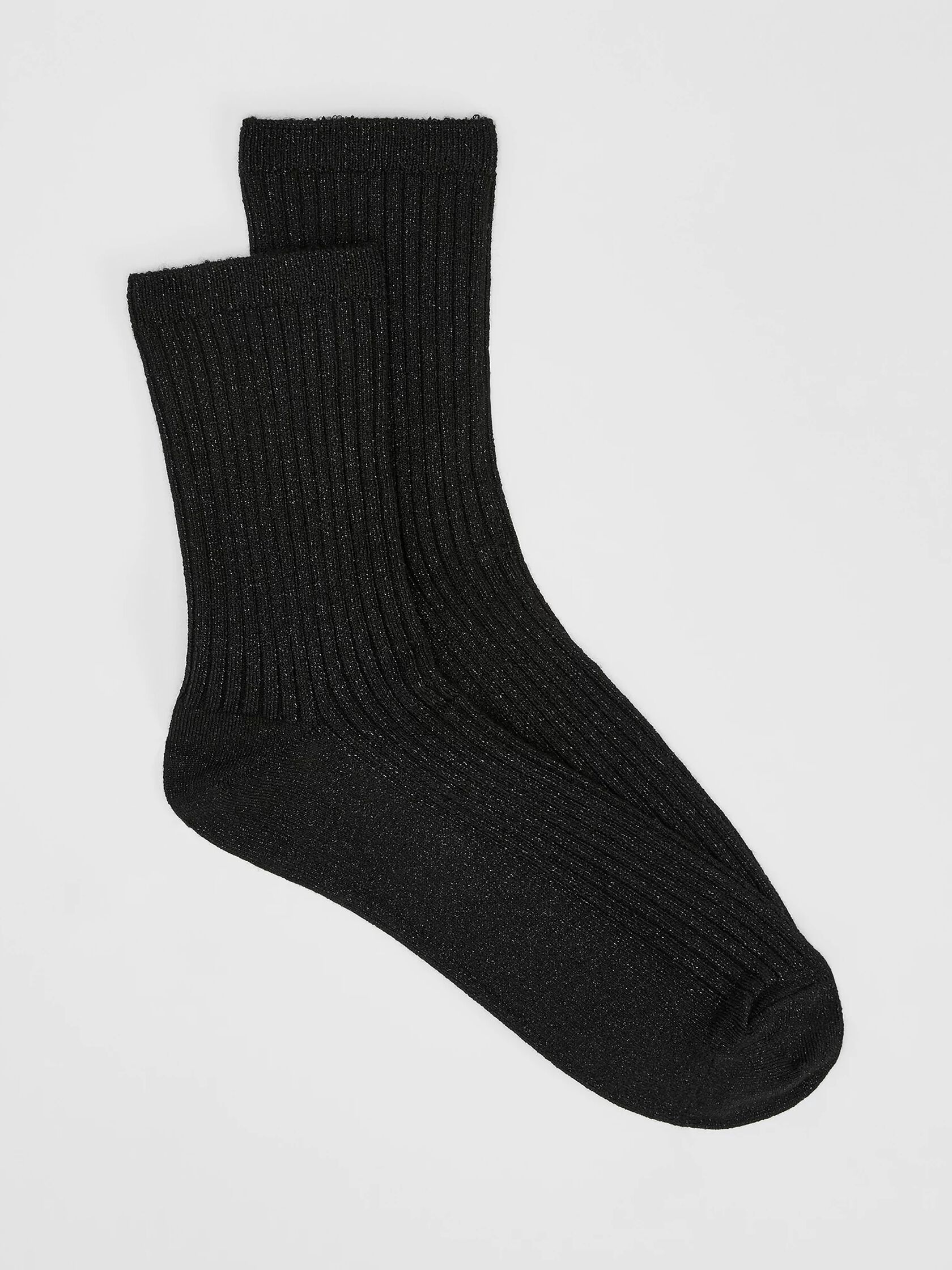 Viscose Blend Shimmer Quarter Crew Sock