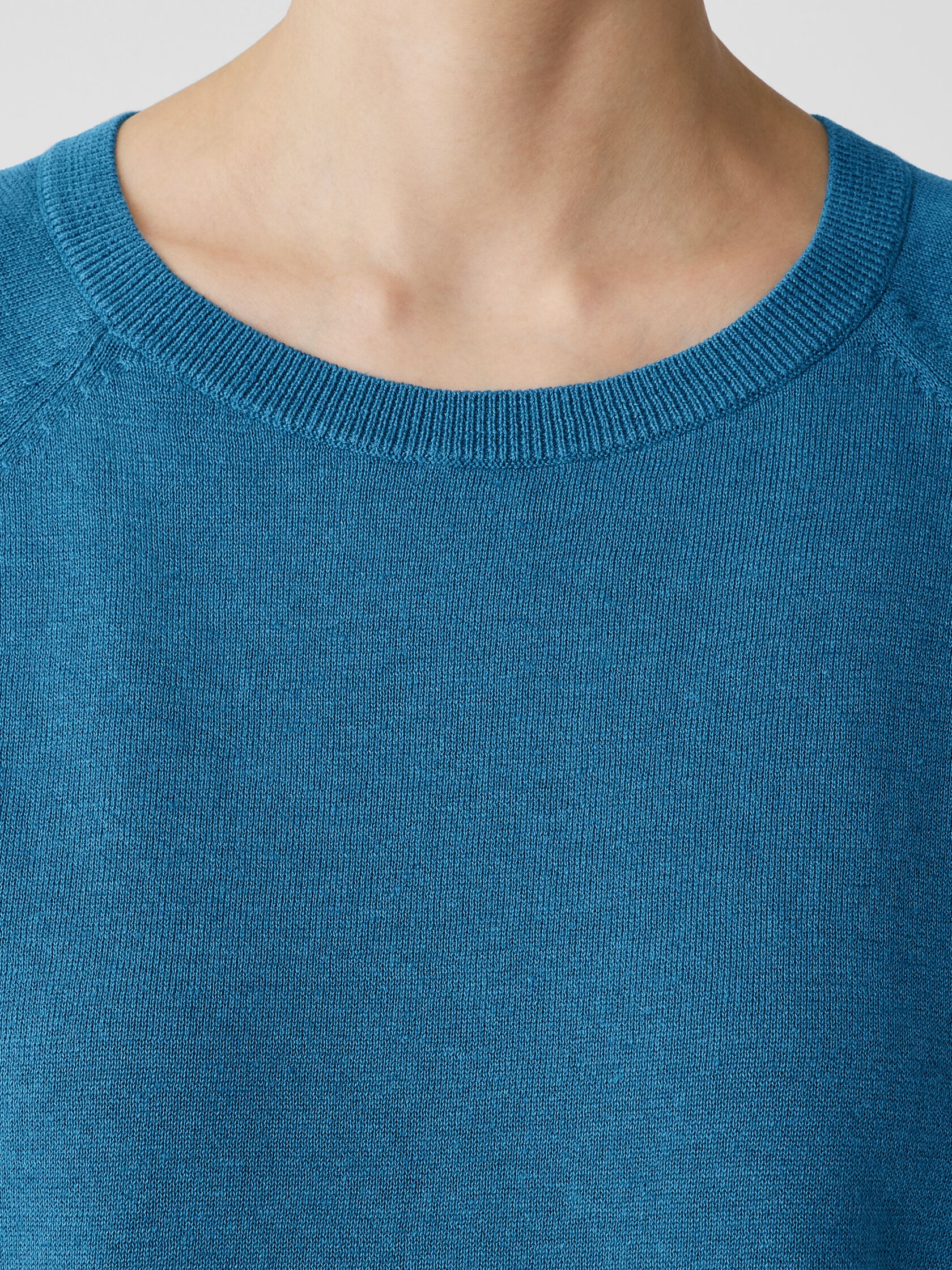 Organic Linen Cotton Raglan-Sleeve Top