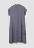 Puckered Organic Linen Shirtdress