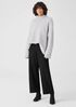 Boiled Wool Jersey Straight Pant