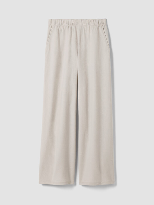 Felted Wool Jersey Wide-Leg Pant in Regenerative Wool