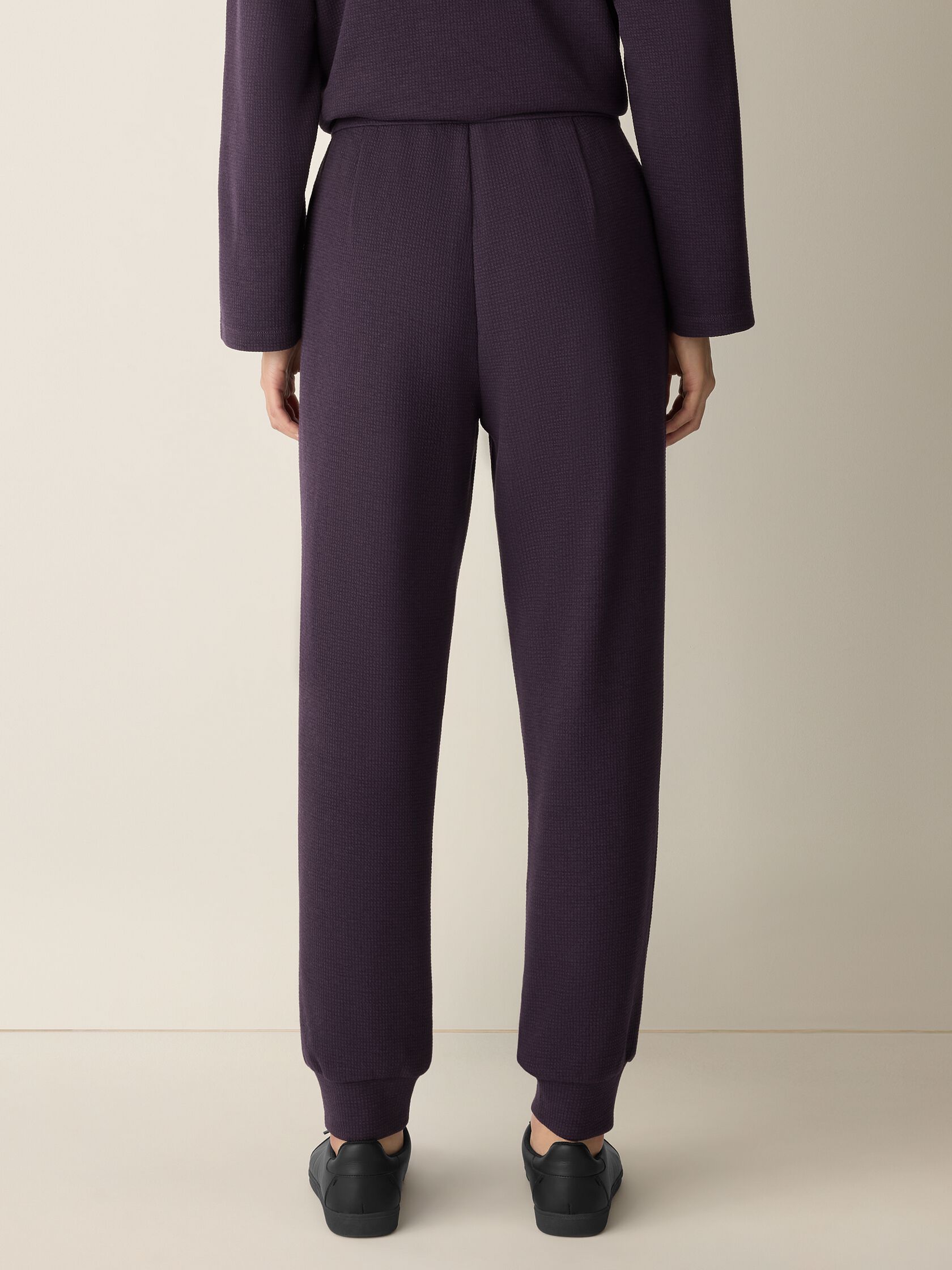 Waffle Cotton Blend Doubleknit Jogger Pant