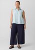 Washed Organic Cotton Poplin Wide-Leg Pant