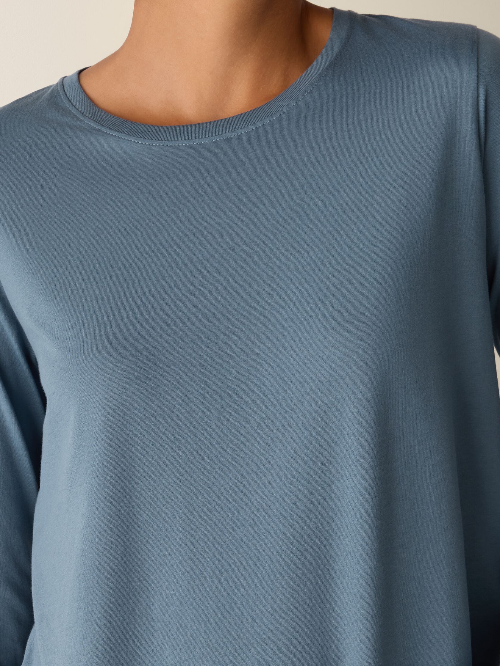 Organic Pima Cotton Jersey Long-Sleeve Tee