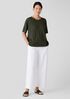 Organic Cotton Hazy Slub Crew Neck Tee