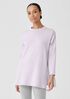 Cozy Brushed Terry Hug Crew Neck Long Top