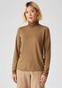 Fine Jersey Scrunch Neck Top