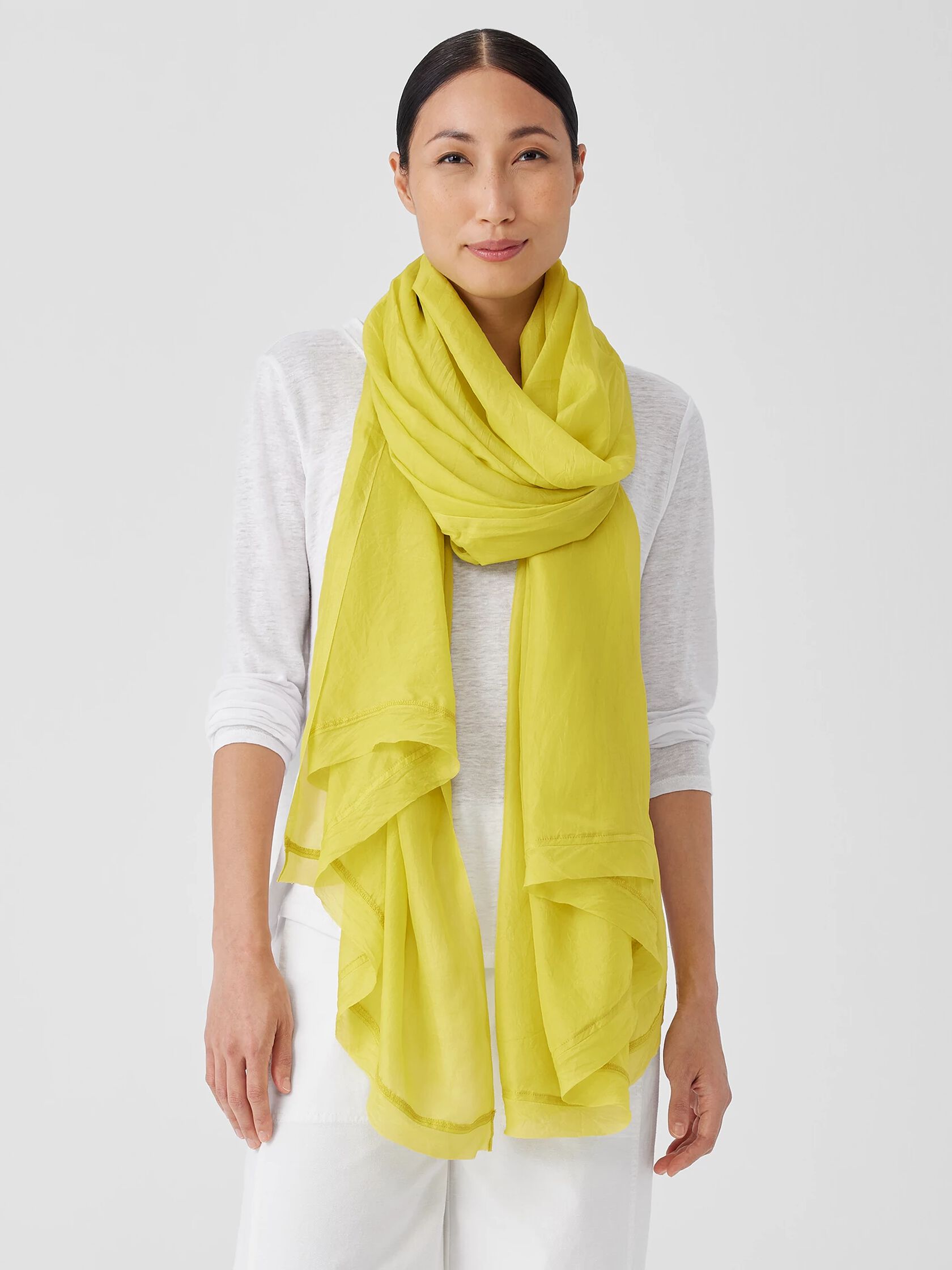 Washed Silk Parachute Scarf