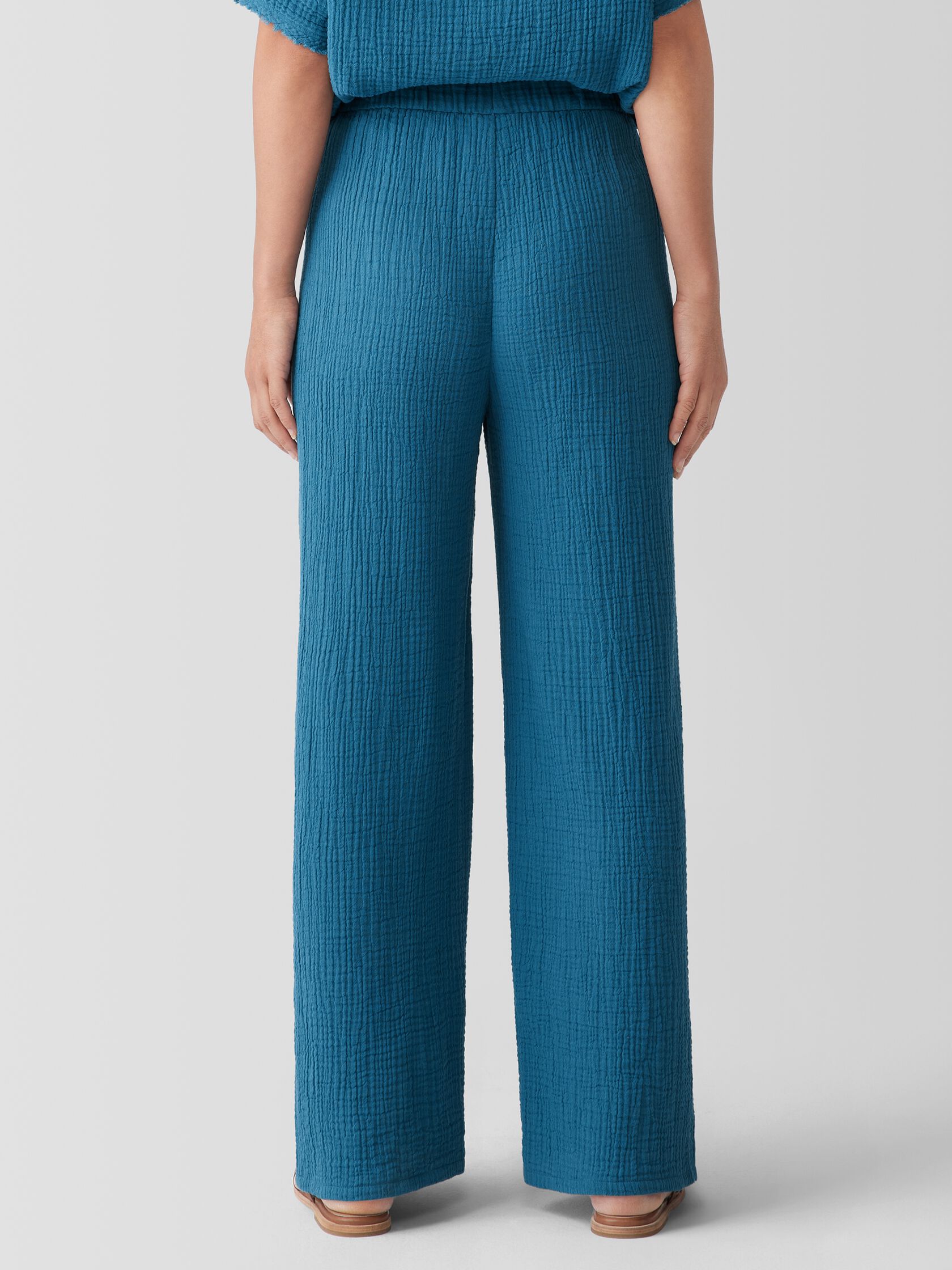 Organic Cotton Lofty Gauze Straight Pant