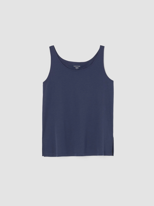 Organic Cotton Interlock Scoop Neck Sleep Tank