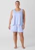 Organic Cotton Interlock U-Neck Sleep Tank