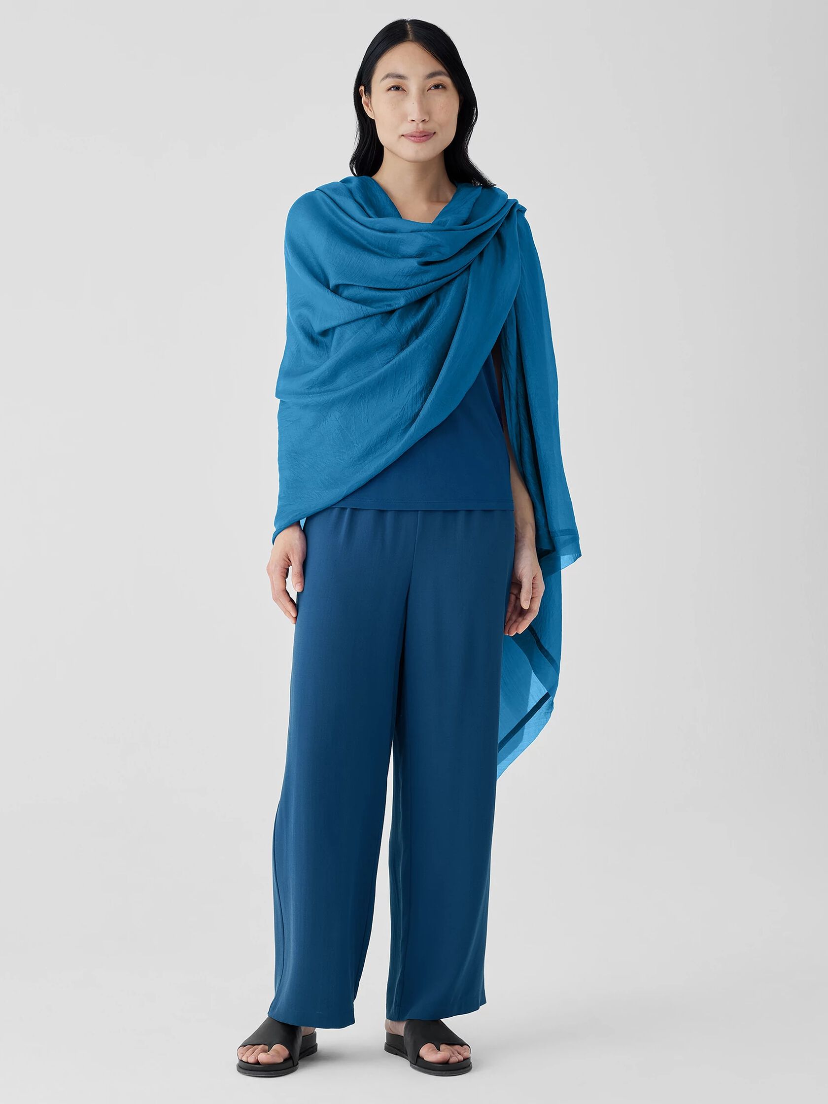 Washed Silk Parachute Scarf