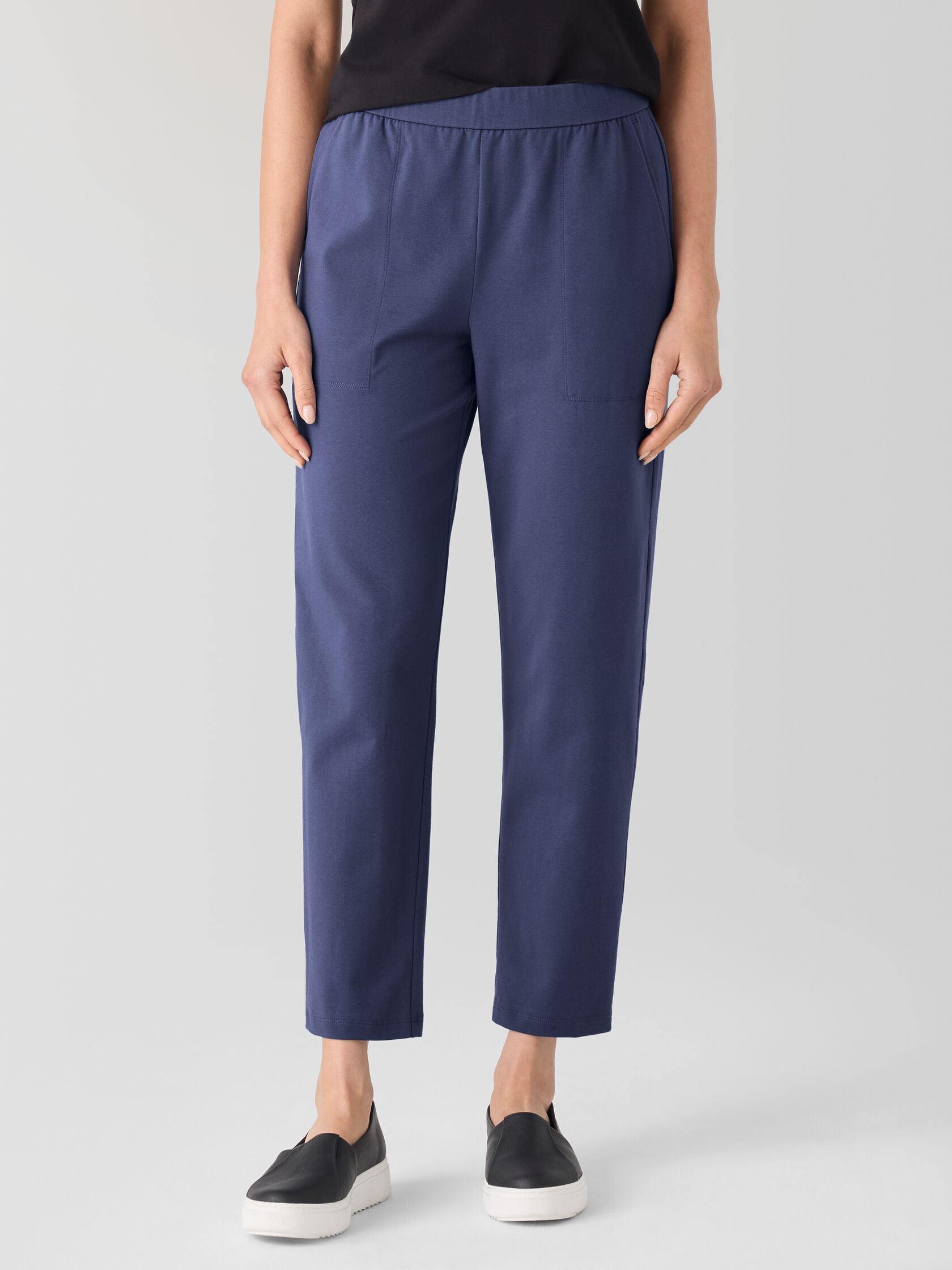 Pima Cotton Stretch Jersey Tapered Pant