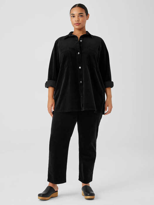 Organic Cotton Stretch Corduroy Straight Pant