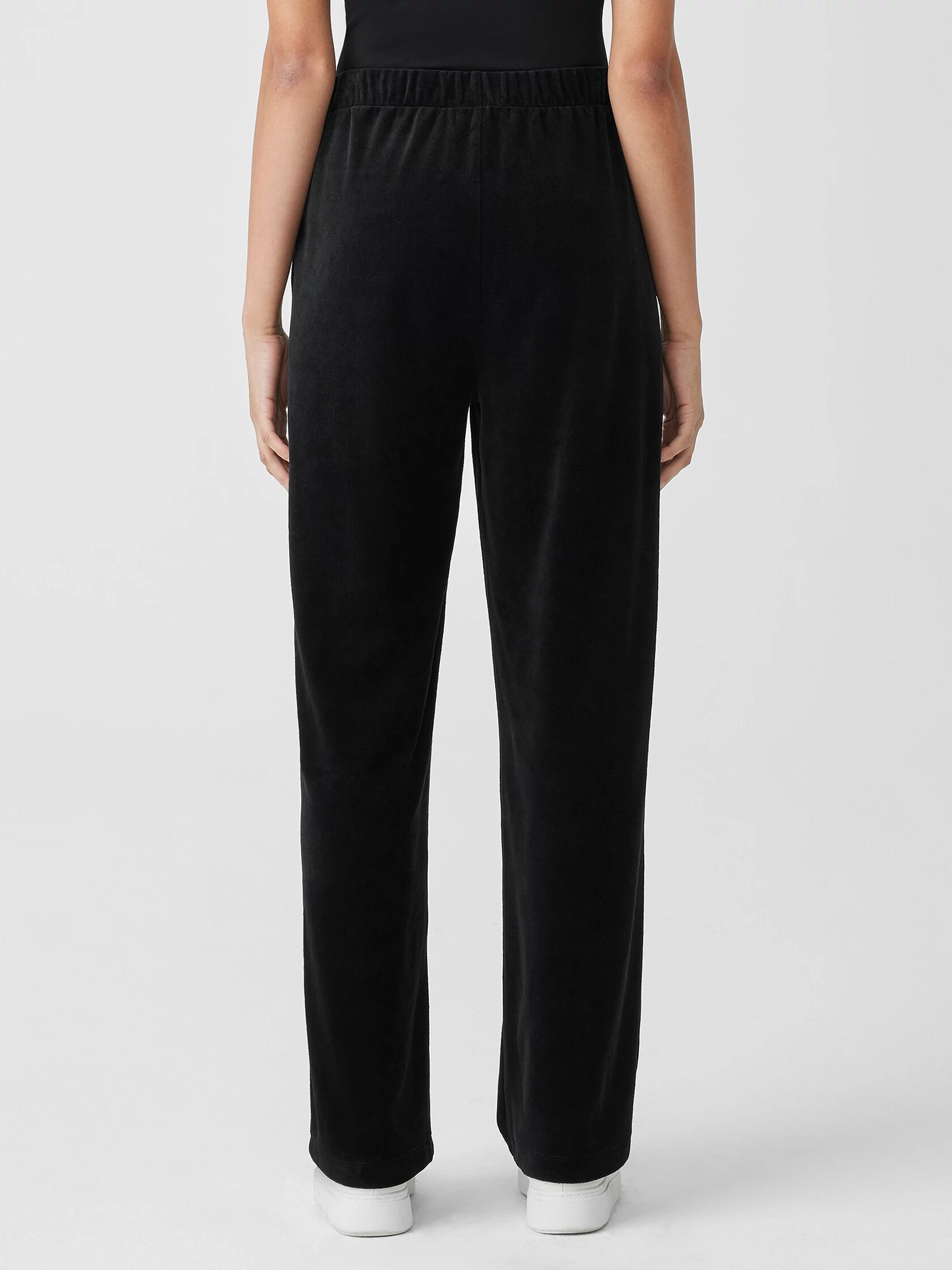 Cotton Velour Straight Pant