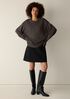Washable Flex Ponte Flared Mini Skirt