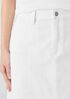 Garment-Dyed Organic Cotton Denim A-Line Skirt