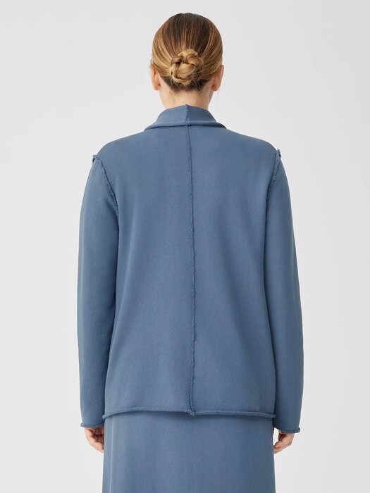 Organic Cotton French Terry Shawl Collar Jacket