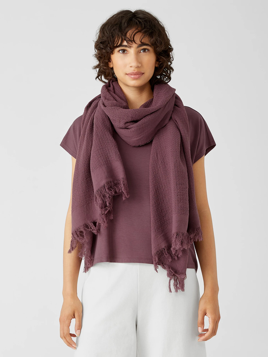 Organic Cotton Open Weave Scarf