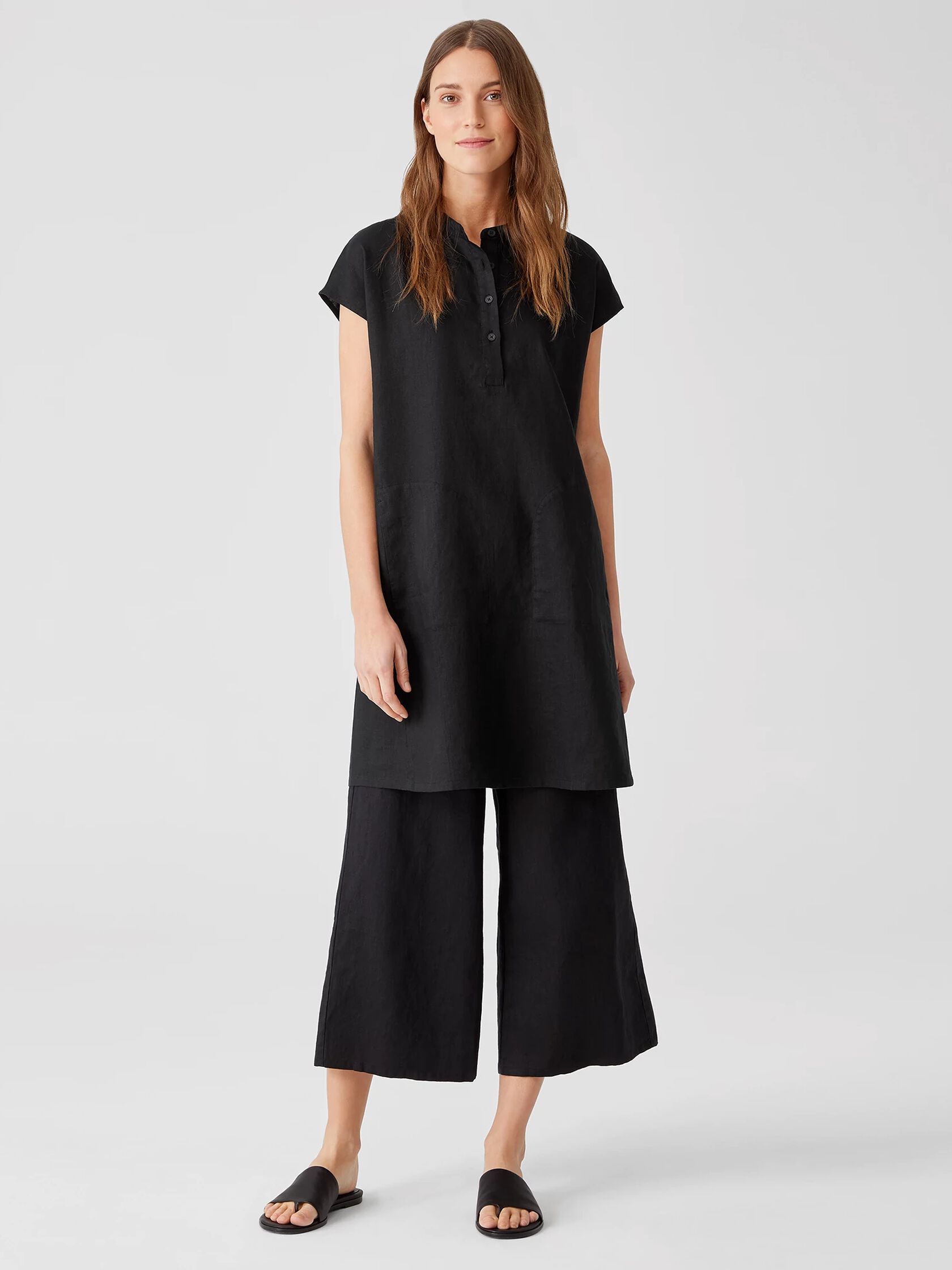 Organic Linen Shirtdress