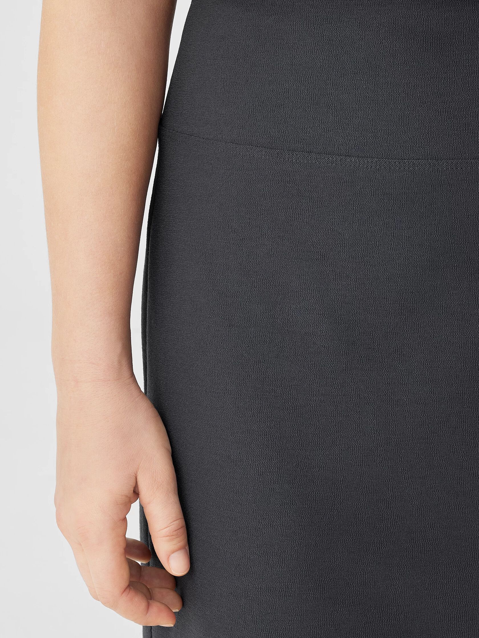Washable Stretch Crepe Pencil Skirt