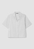 Organic Cotton Ripple Checkered Notch Collar Shirt