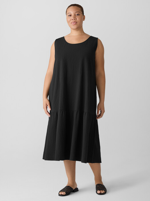 eileen fisher organic cotton dress Organic Cotton Gauze V-Neck Dress